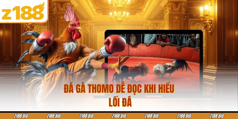 Đá gà Thomo dễ đọc khi hiểu lối đá